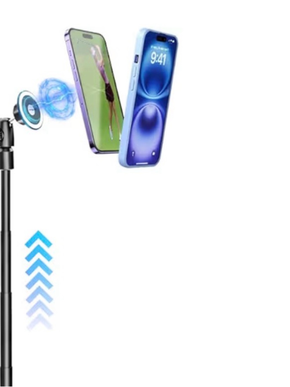 Universal Magnetic Phone Mount Holder - Black